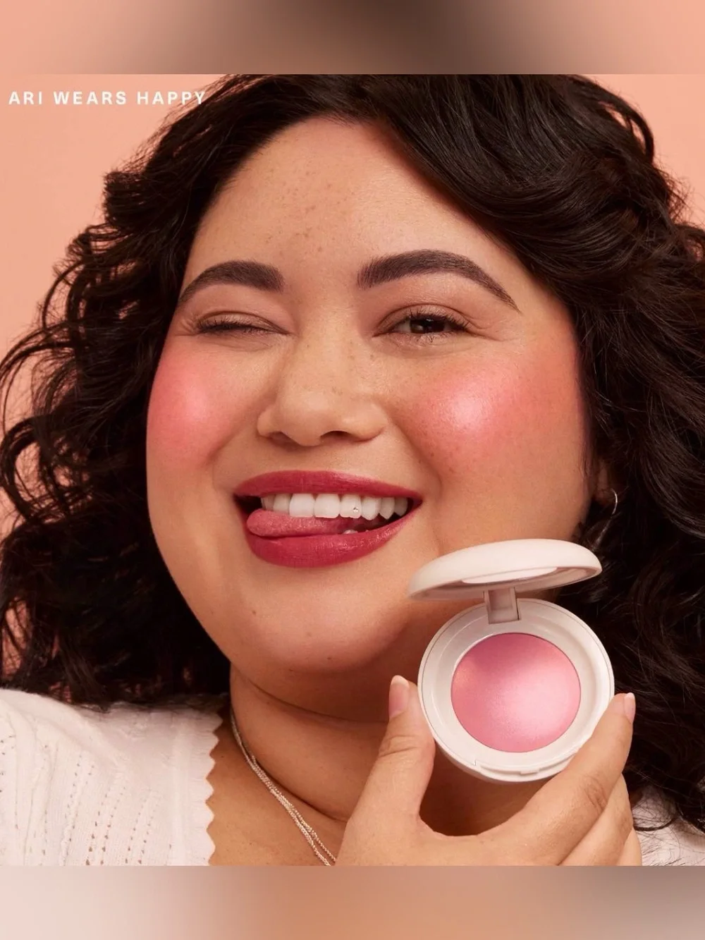 RARE BEAUTY BY SELENA GOMEZ Soft Pinch Luminous Powder Blush in Happy Cool Pink